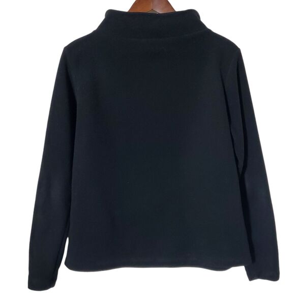 Dudley Stephens Fleece Funnel Neck Pullover M Black Classic Comfort Tuckernuck - Picture 4 of 9